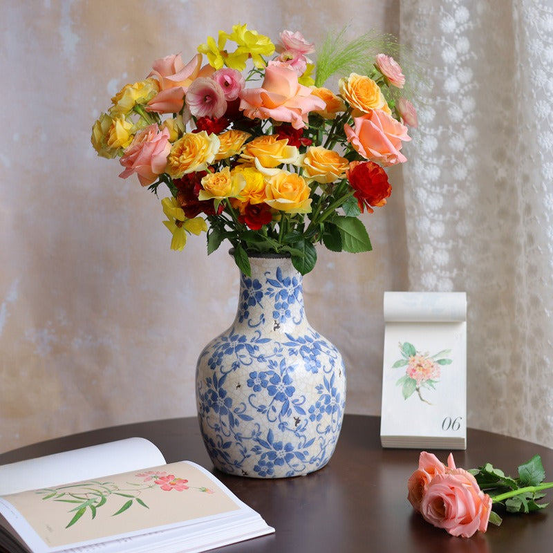 Blue Countryside Ceramic Vase Collection