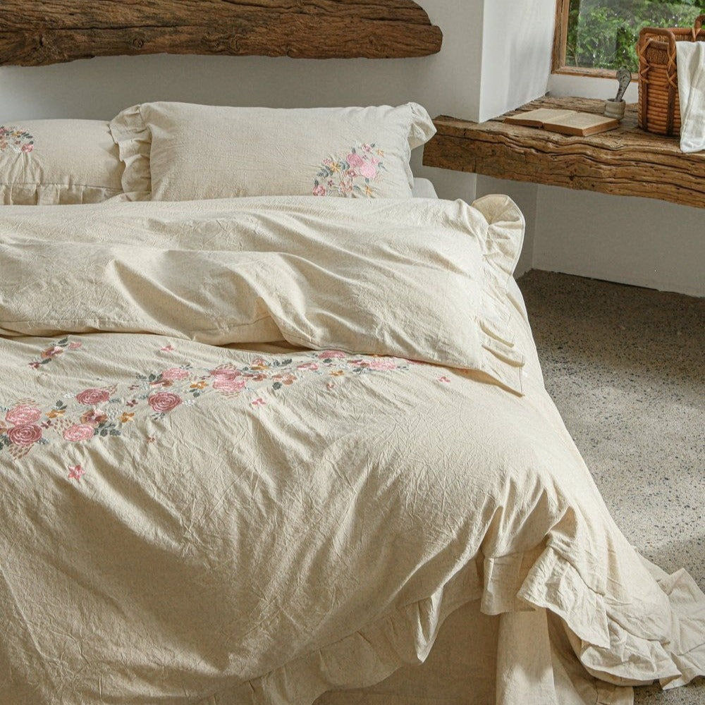 Prairie Rose Ruffle Bedding Set