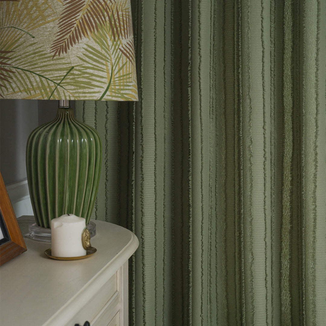 Textured Fringe Curtain