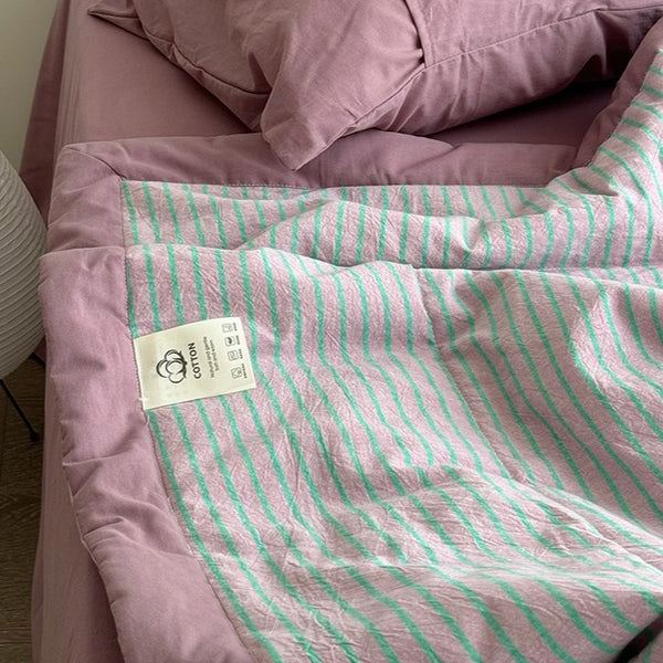 ColourPop Stripe Summer Quilted Blanket