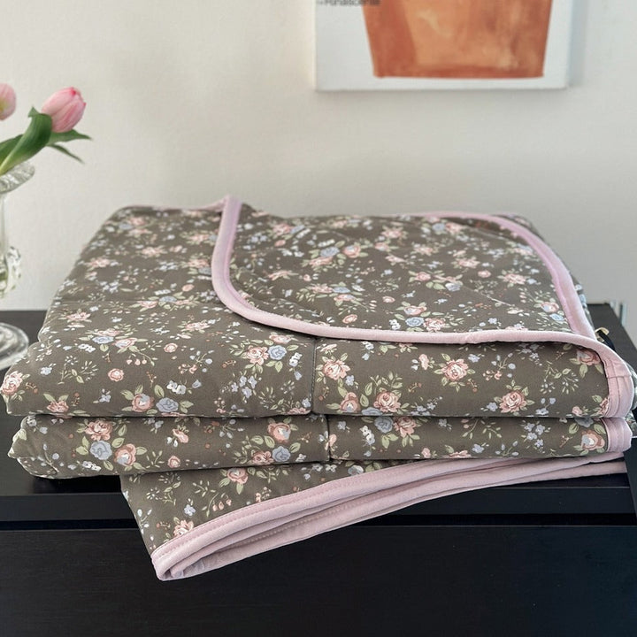 Grandma's Bedroom Summer Quilted Blanket