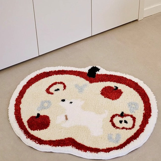 Apple Pup Bath Mat