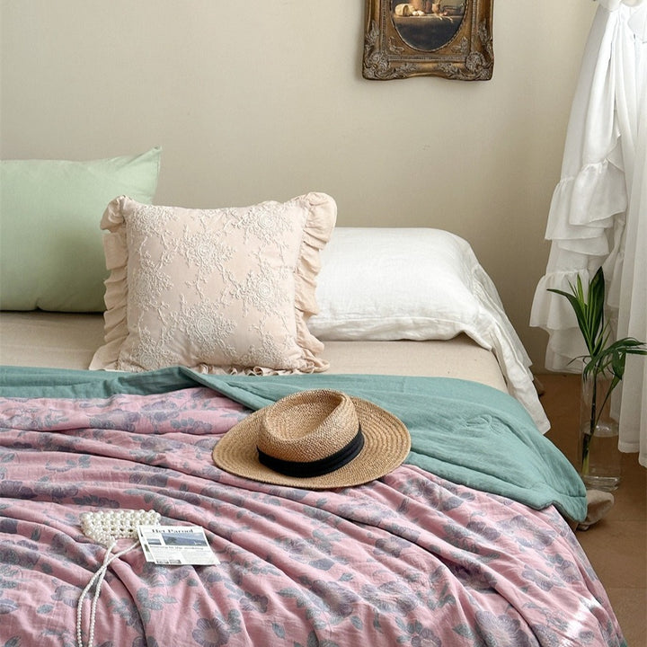 Blossom Dew Summer Quilted Blanket