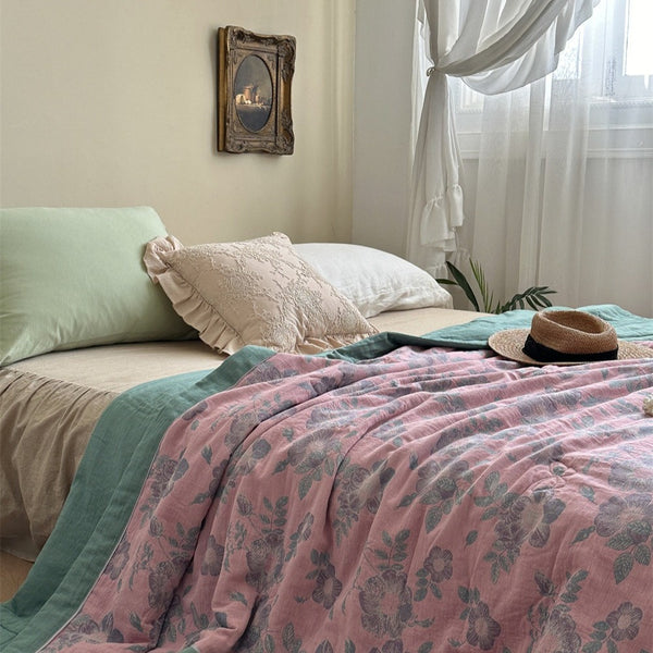 Blossom Dew Summer Quilted Blanket