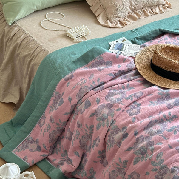 Blossom Dew Summer Quilted Blanket
