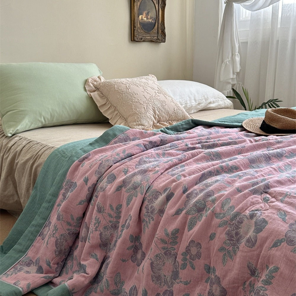 Blossom Dew Summer Quilted Blanket