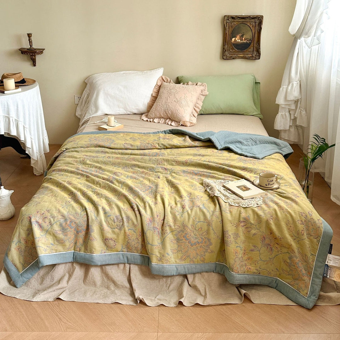 Golden Time Summer Quilted Blanket
