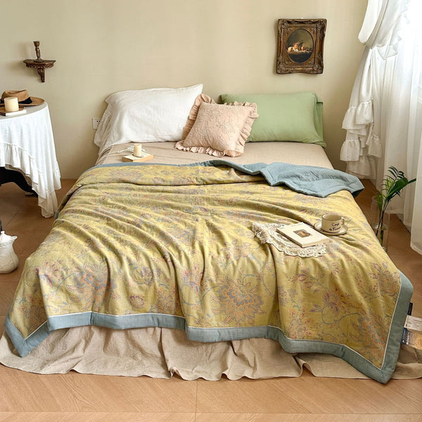 Golden Time Summer Quilted Blanket