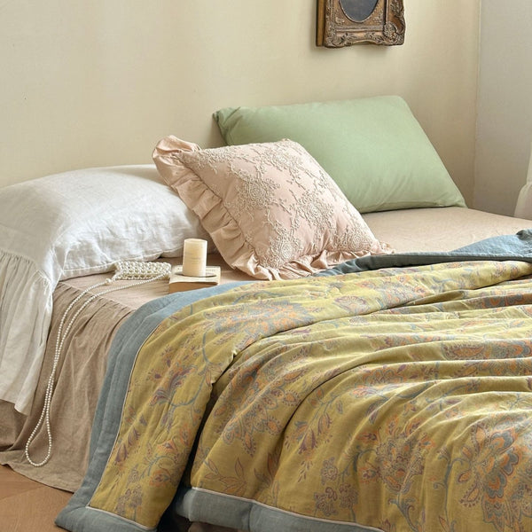 Golden Time Summer Quilted Blanket