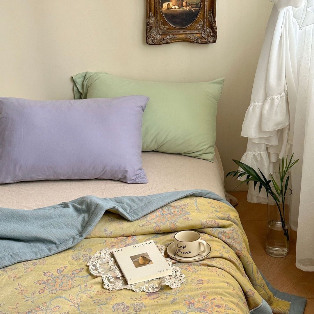 Golden Time Summer Quilted Blanket