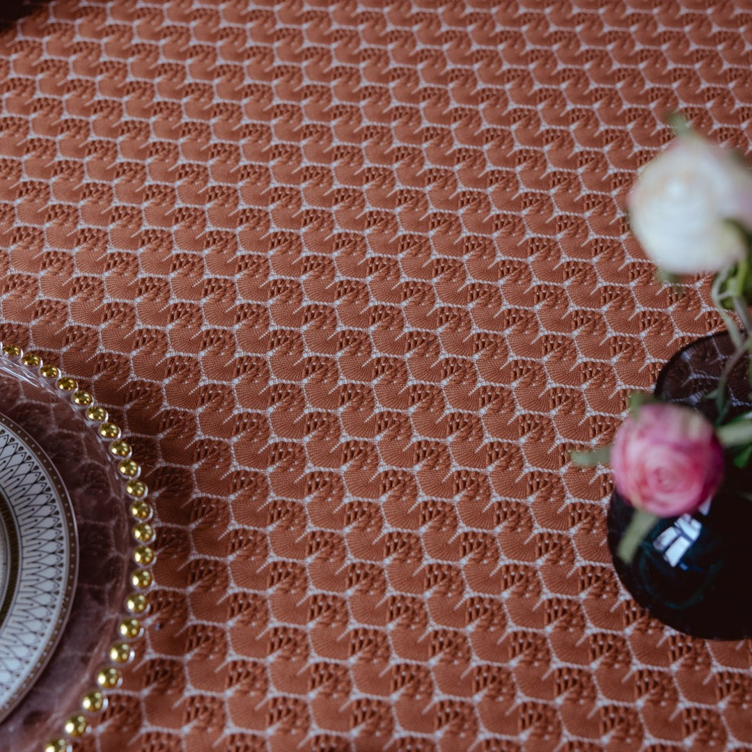 Rustic Ripple Lace Tablecloth