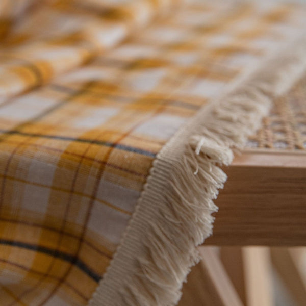 Homestead Chequered Tassel Curtain