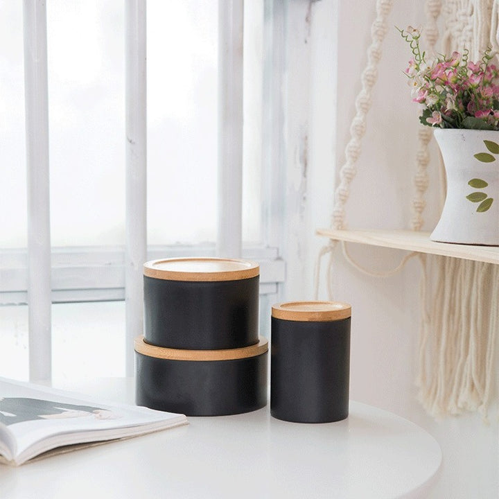 Fresh Bamboo Storage Jar Set