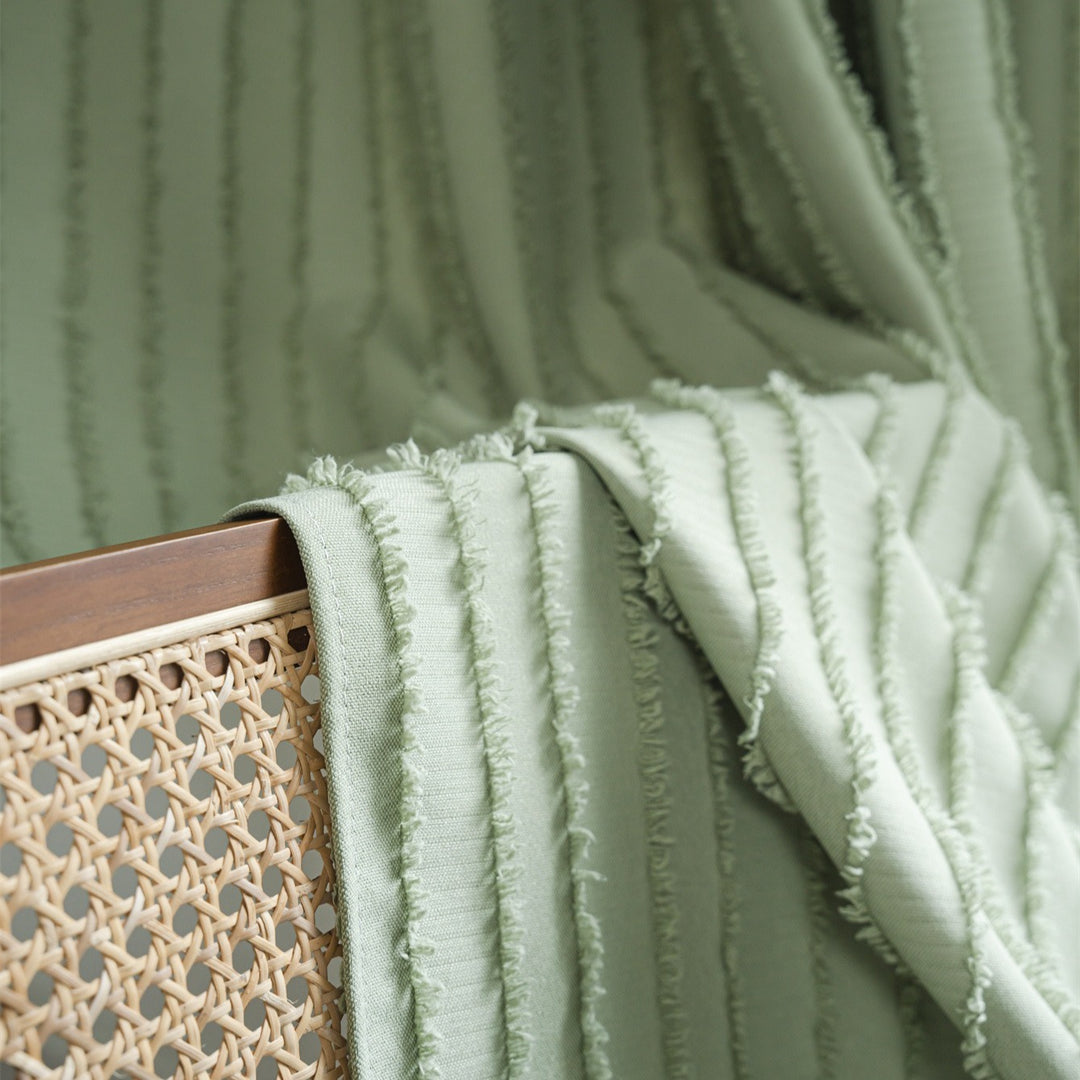 Textured Fringe Curtain