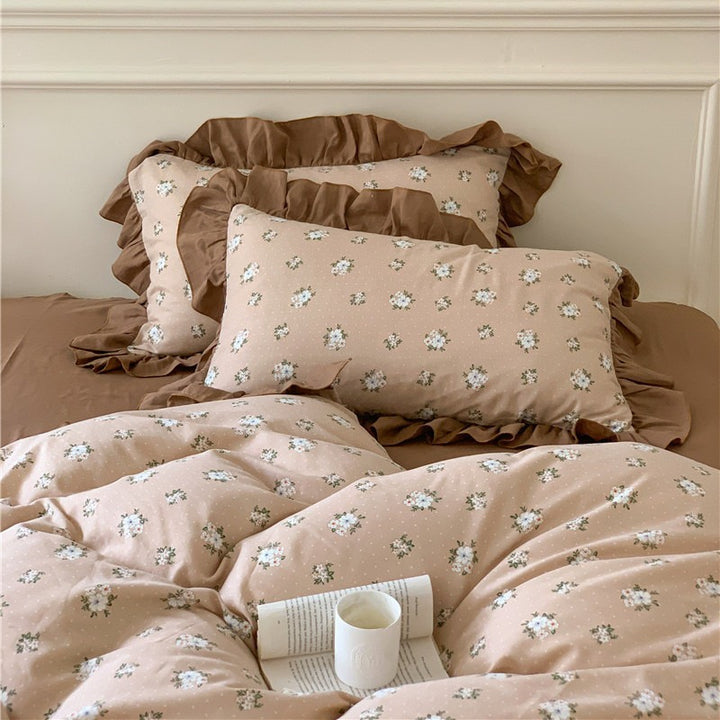 Frilly Floral Bedding Set