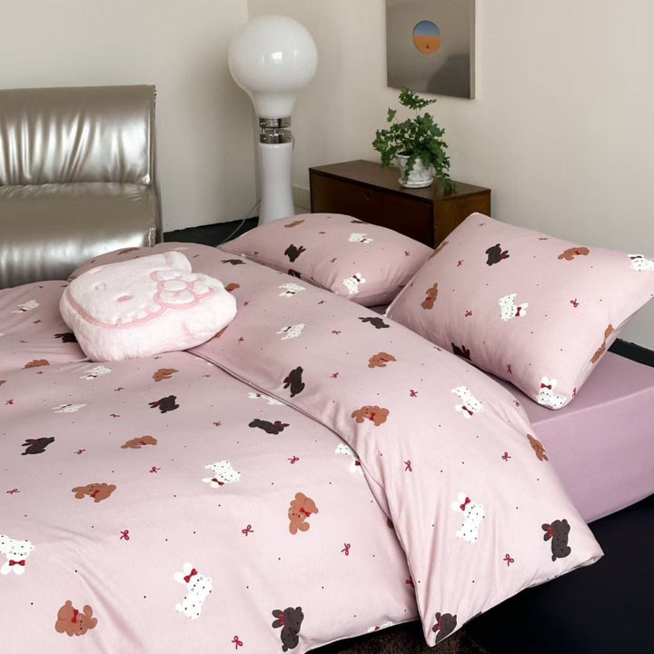 Squirrel & Acorn Dots Bedding Set