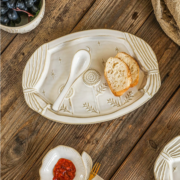 White Garden Dinnerware