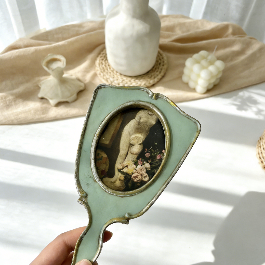 Vintage Mint Handheld Frame