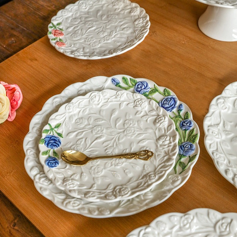 Floral Dream Rose Plate