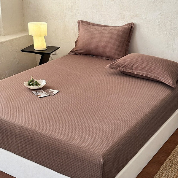 Earthy Cotton Fitted Sheet