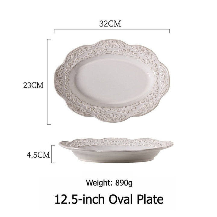Garland Embossed Ceramic Dining Collection