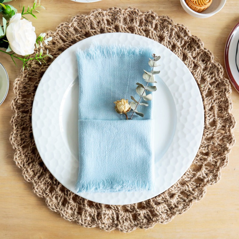 Tassel Cotton & Linen Napkin Set