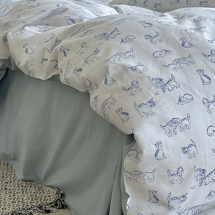 Lazy Kitty Bedding Set