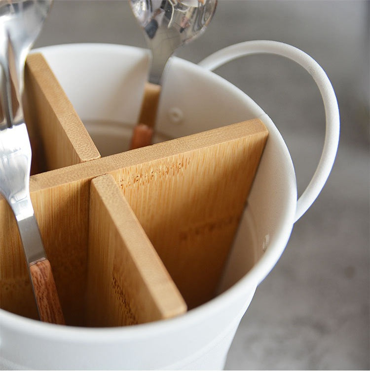 Minimalist Cutlery Storage Bucket