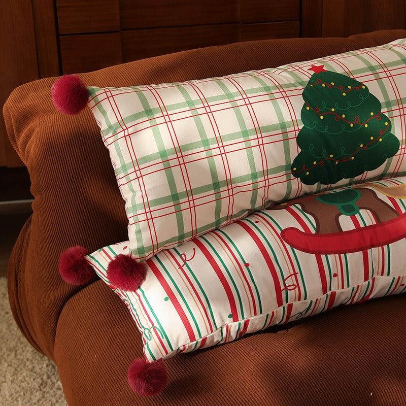 Xmas Pom-Pom Long Cushion