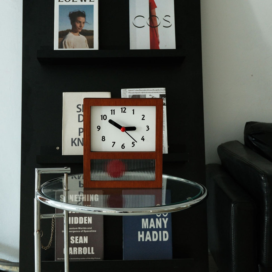 Red Dot Mid-Century Clock