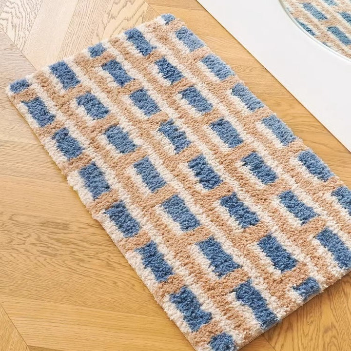 Sunny Tone Check Rug