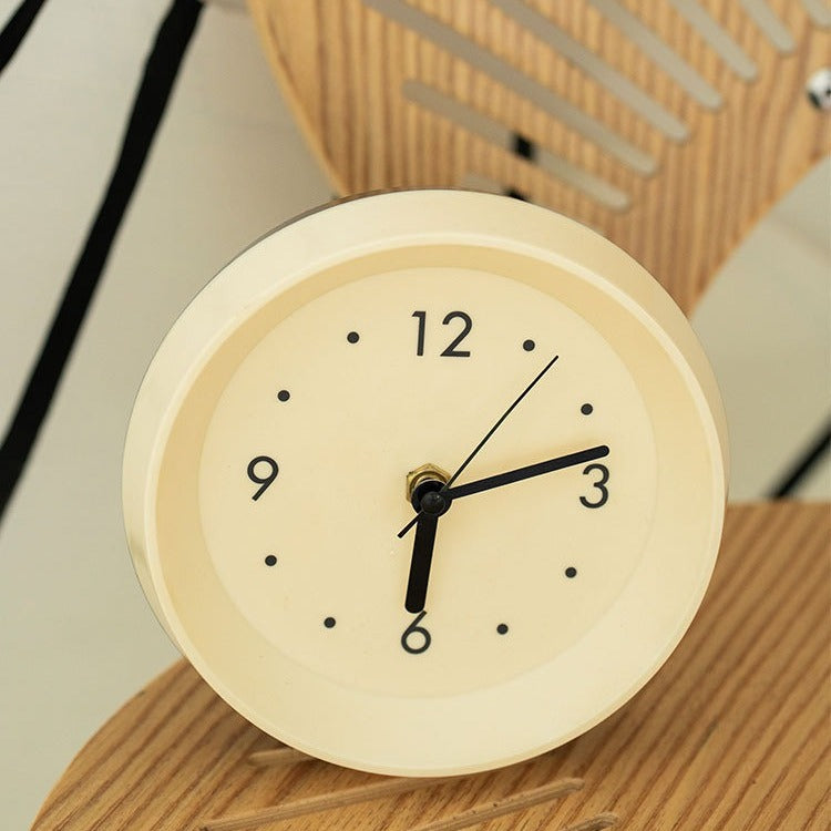 Minimal Ivory Desk Clock