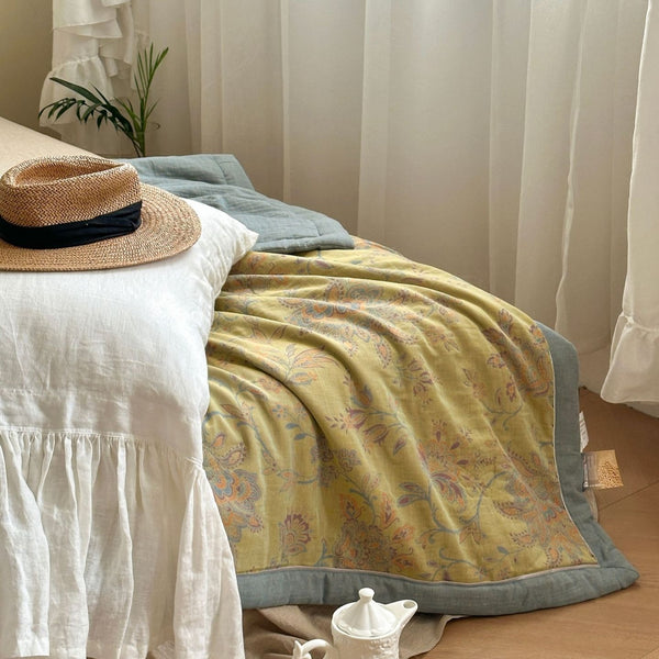 Golden Time Summer Quilted Blanket