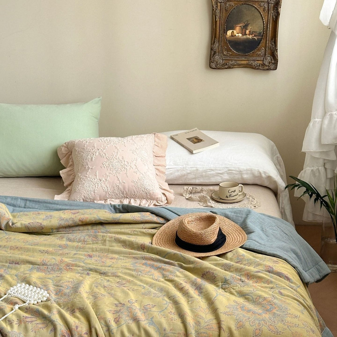 Golden Time Summer Quilted Blanket