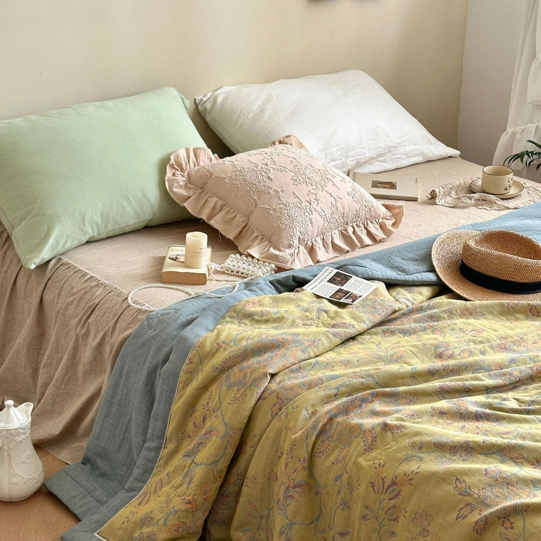 Golden Time Summer Quilted Blanket