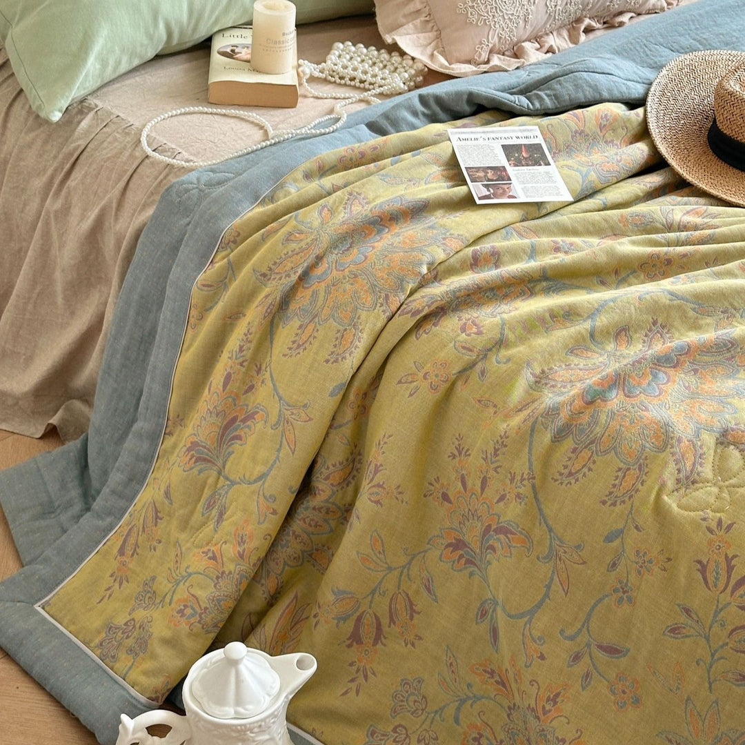 Golden Time Summer Quilted Blanket