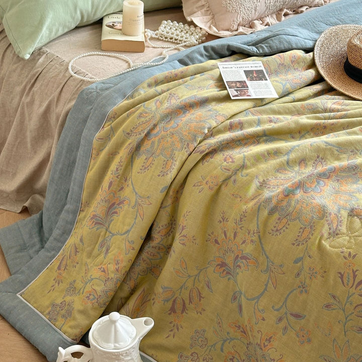 Golden Time Summer Quilted Blanket