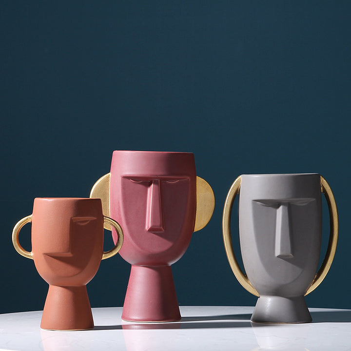 Modern Totemic Flower Pot