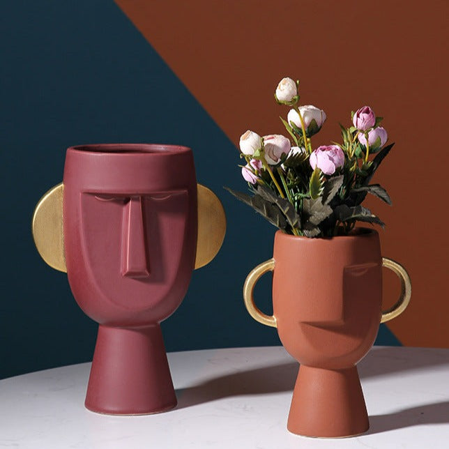 Modern Totemic Flower Pot