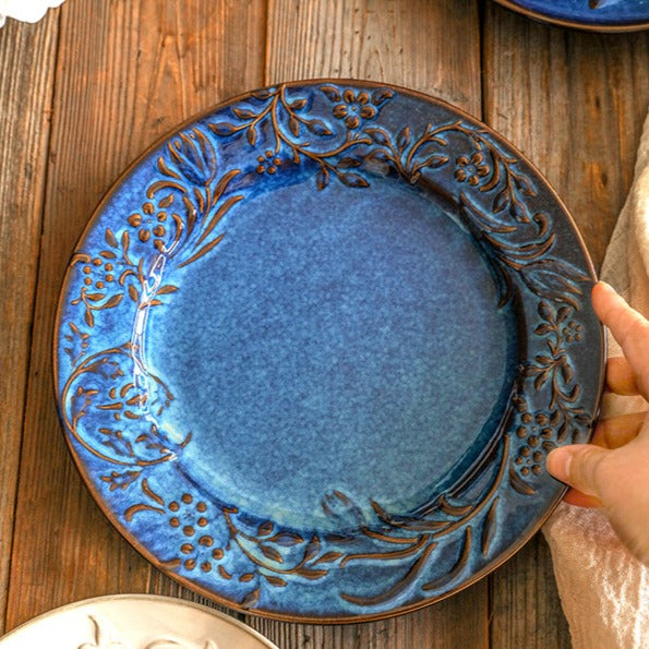 Vintage Blue Flora Dinnerware