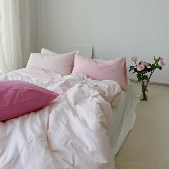 Blushing Rose Jersey Cotton Pillowcase