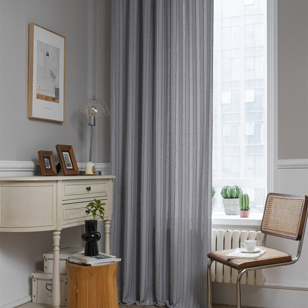 Textured Fringe Curtain