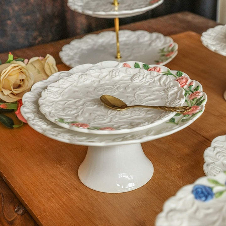 Floral Dream Rose Cake Stand