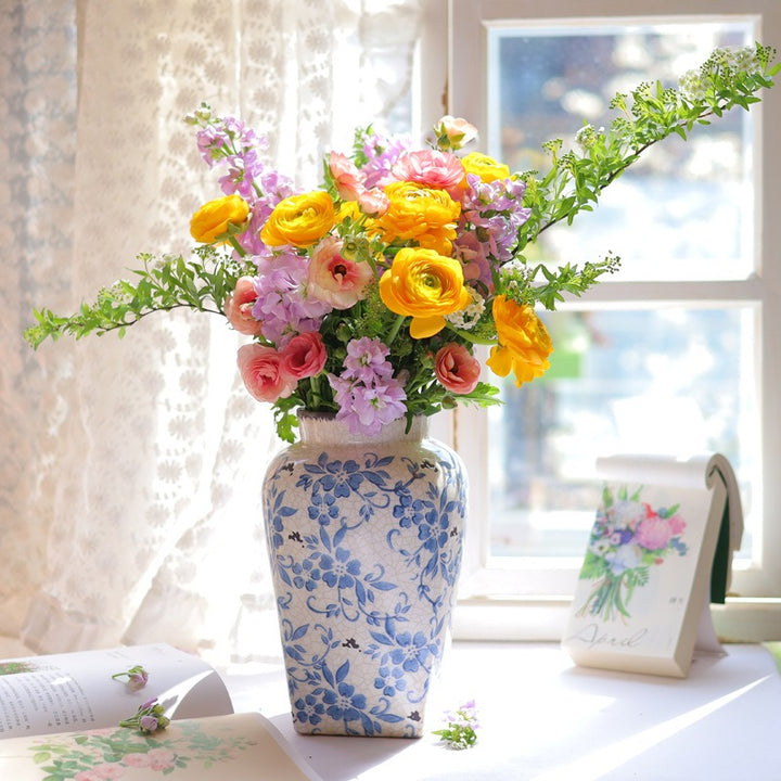 Blue Countryside Ceramic Vase Collection