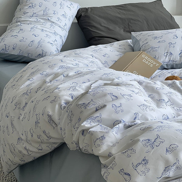 Lazy Kitty Bedding Set