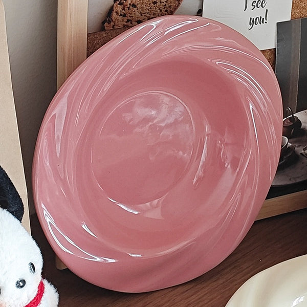 Floral Rose Plate Set