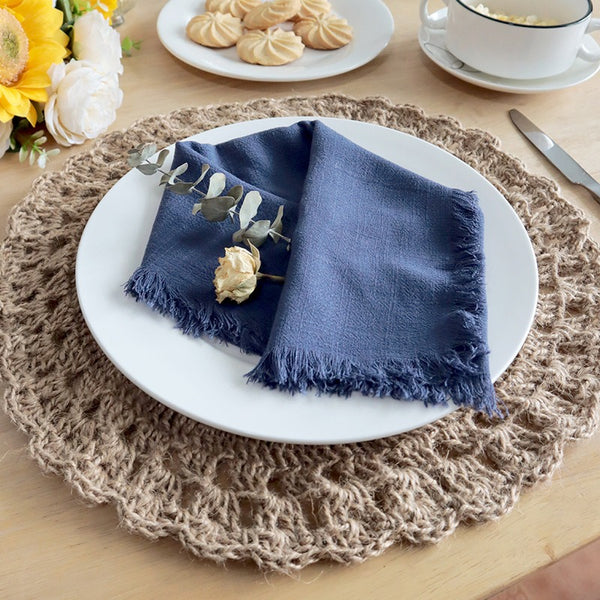Tassel Cotton & Linen Napkin Set
