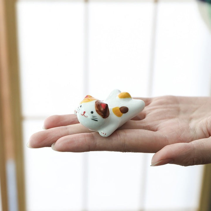 Lucky Kitty Chopsticks Holder Set