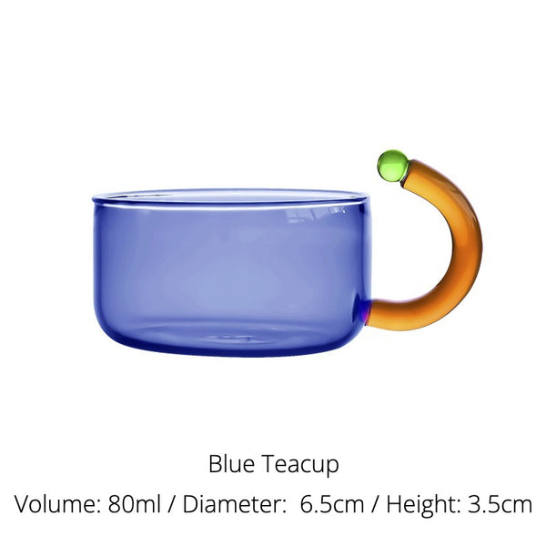 Bubble Pop Glass Teacup & Pot