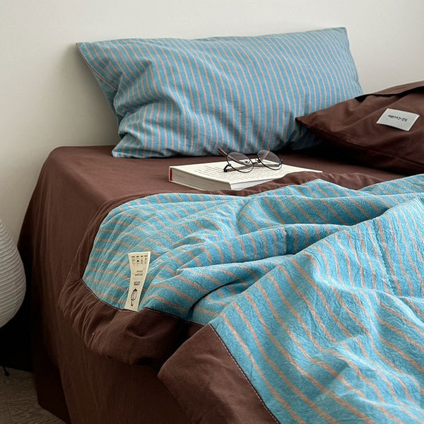 ColourPop Stripe Summer Quilted Blanket